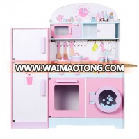 Innovation 2019 Amazon Latest Educational Toy Large Simulation Kids Kitchen Set Toy Wooden Role Pretend Play Toy For Children